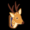 剥製風装飾鹿