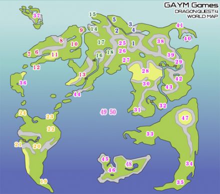 ドラクエ4 世界地図 Dq4