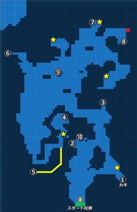 コロボス岩礁探索map
