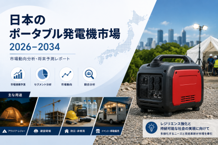 日本のポータブル発電機市場