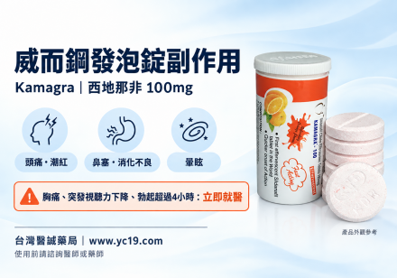 威而鋼發泡錠副作用